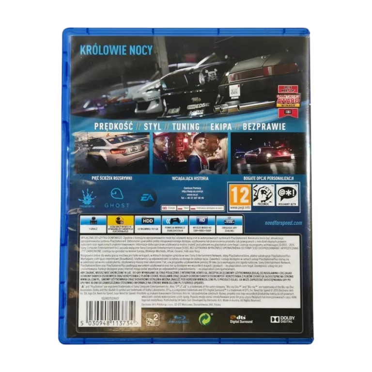 GRA PS4 NEED FOR SPEED