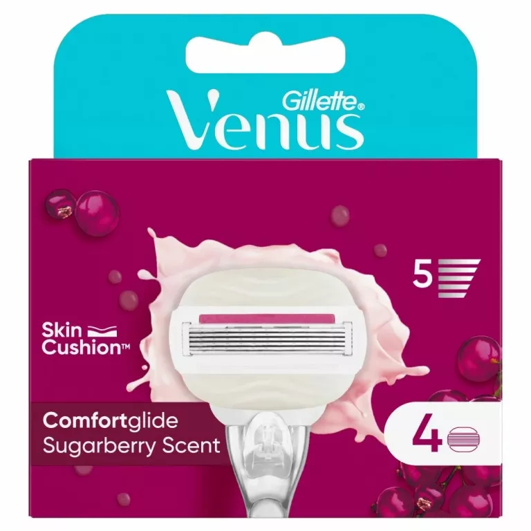 GILLETTE VENUS COMFORTGLIDE SUGARBERRY SCENT - WKŁADY DO MASZYNKI 4 SZT