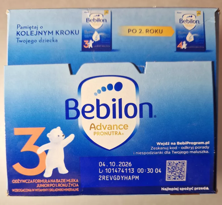 BEBILON 3 ADVANCE PRONUTRA JUNIOR PO 1 ROKU 1000 G