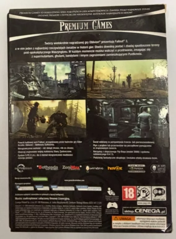 GRA PC - FALLOUT 3 POLSKIE PREMIUM GAMES WYDANIE SPECJALNE
