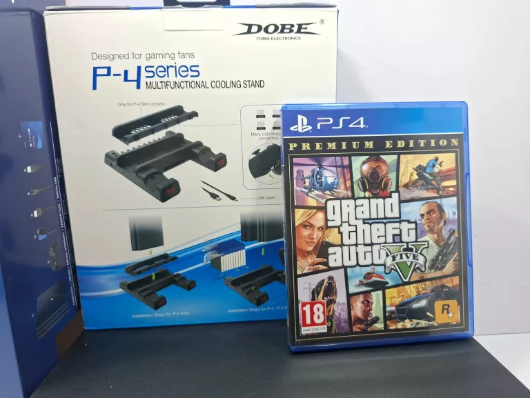 KONSOLA PS4 PRO ZESTAW Z 1 GRĄ I 2 PADAMI