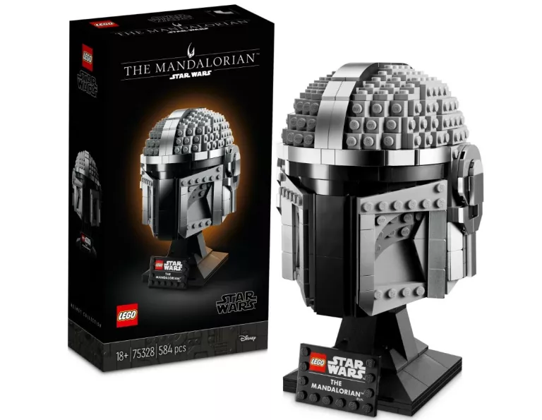 LEGO STAR WARS MANDALORIAN HEŁM 75328, MODEL KOLEKCJONERSKI