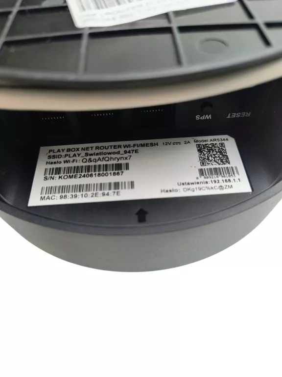 ROUTER PLAY BOX NET AR5344 802.11AX (WI-FI 6)
