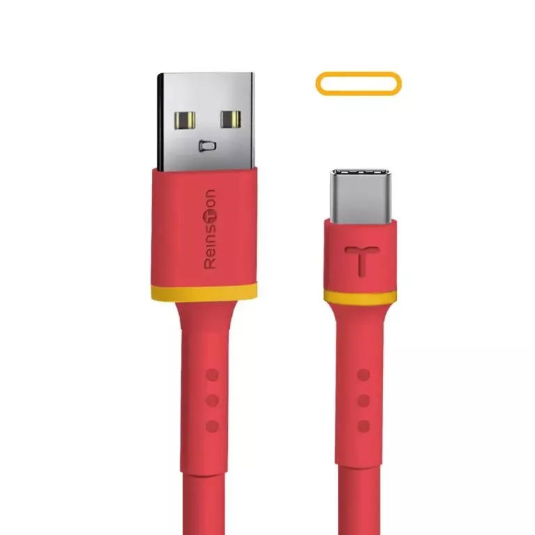 KABEL REINSTON EKT35 USB-C 1,5M CZERWONY