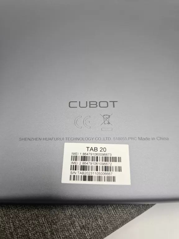 TABLET CUBOT TAB 20 4/64GB LTE WI-FI SZARY + ETUI
