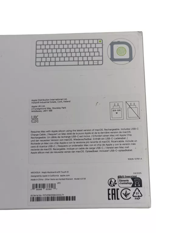klawiatura-aplle-magic-keyboard-witch-touch-id-a3118-stan-11323-238058