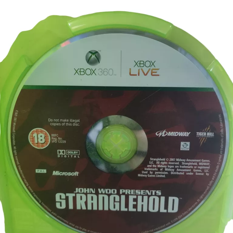 GRA STRANGLEHOLD XBOX 360