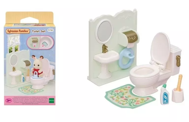 SYLVANIAN FAMILIES 5740 ZESTAW ŁAZIENKOWY Z WC ŁAZIENKA ZESTAW