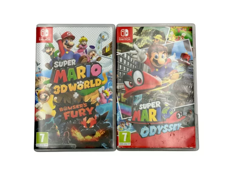 KONSOLA NINTENDO SWITCH HAC-001 RED&BLUE 32GB + MARIO ODYSSEY + 3D WORLD