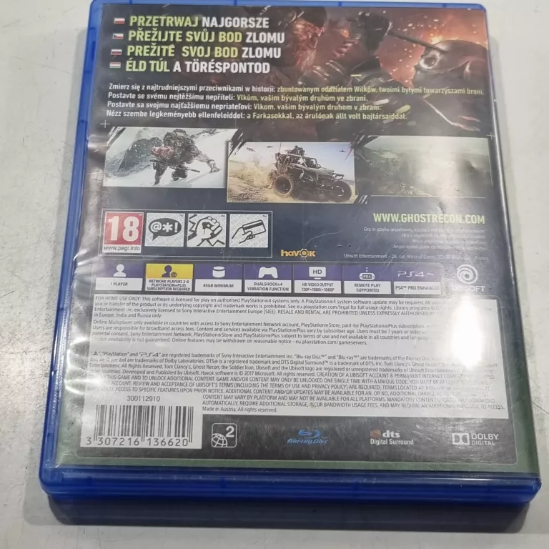 TOM CLANCY'S GHOST RECON WILDLANDS PS4 PL