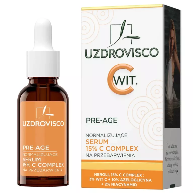 UZDROVISCO PRE-AGE NORMALIZUJĄCE SERUM 15% C COMPLEX NA PRZEBARWIENIA