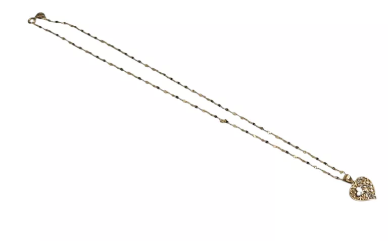 ZŁOTY ŁAŃCUSZEK Z SERCEM 1.56G 585