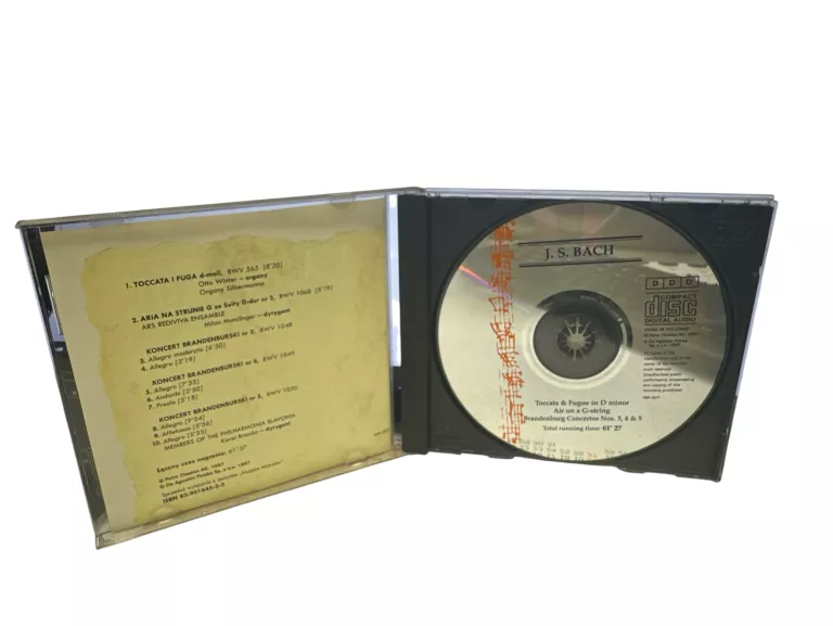 PŁYTA CD MUZYKA MISTRZÓW J.S BACH GENIUSZ BAROKU