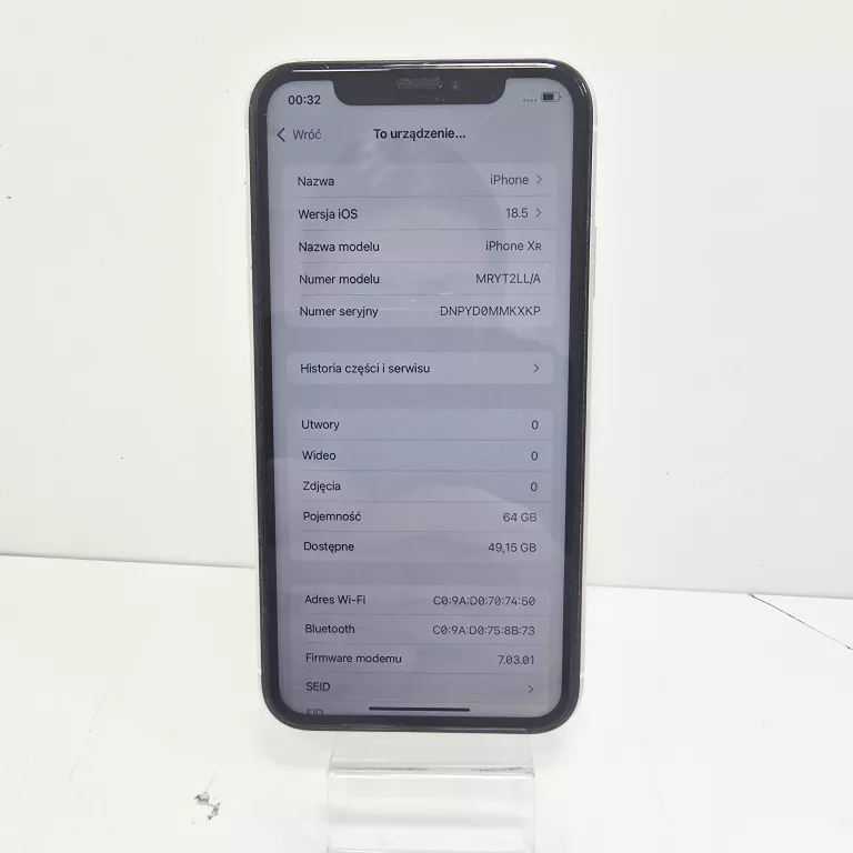 TELEFON APPLE IPHONE XR 3/64GB