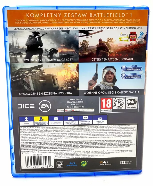 GRA BATTLEFIELD 1 REWOLUCJA PS4