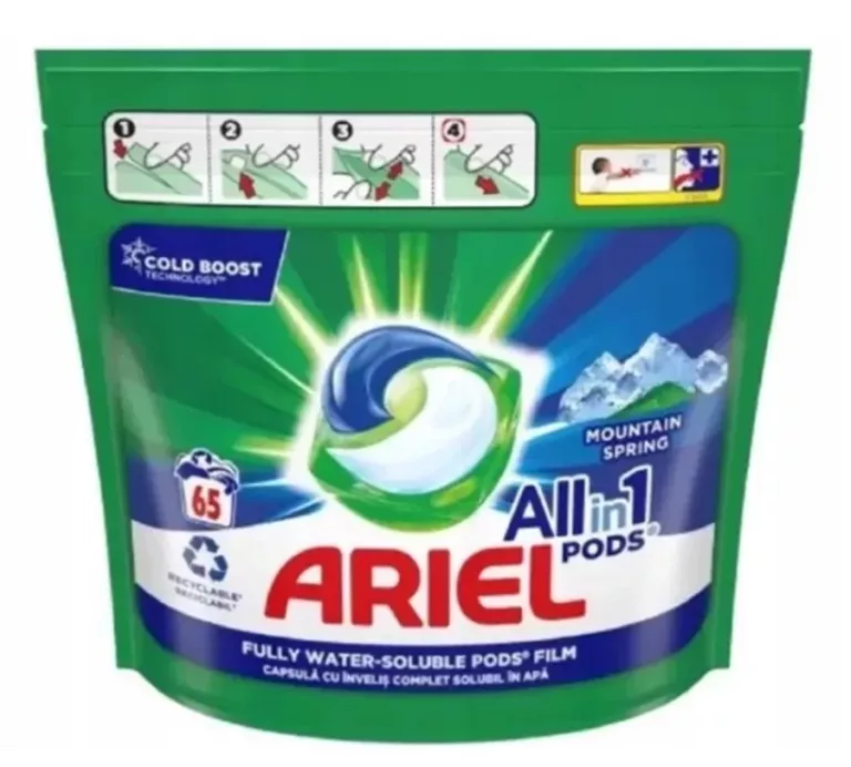ARIEL 65 SZT 3W1 MOUNTAIN SPRING KAPSUŁKI DO PRANI