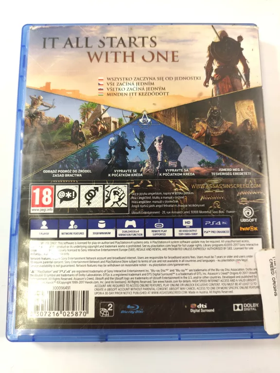 GRA PS4 ASSASSIN'S CREED: ORIGINS