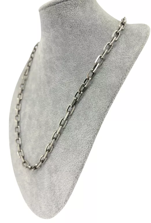 SREBRNY ŁAŃCUSZEK ANKIER – 925 – 34,80 G DŁUGOŚĆ 50 CM