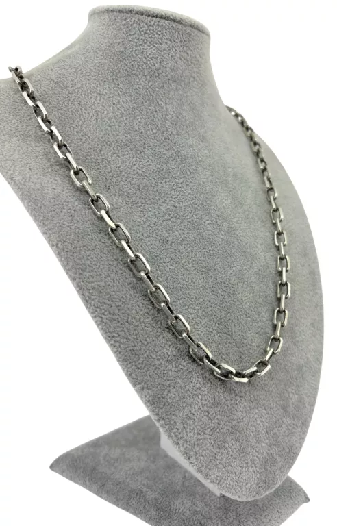 SREBRNY ŁAŃCUSZEK ANKIER – 925 – 34,80 G DŁUGOŚĆ 50 CM