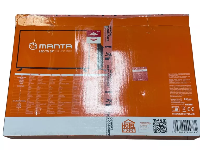 TELEWIZOR MANTA LED TV 39'' 39LHN120TP