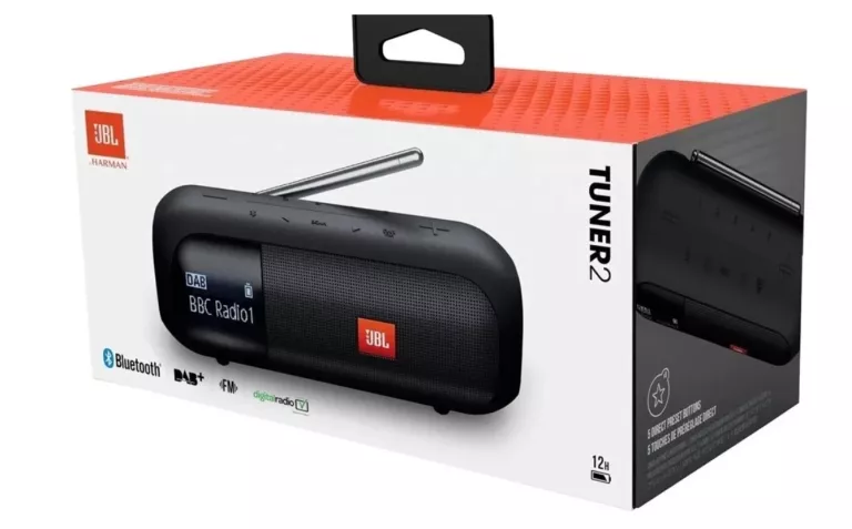 GŁOŚNIK PRZENOŚNY JBL TUNER 2 CZARNY 5 W/ FABRYCZNIE ZAPAKOWANE!