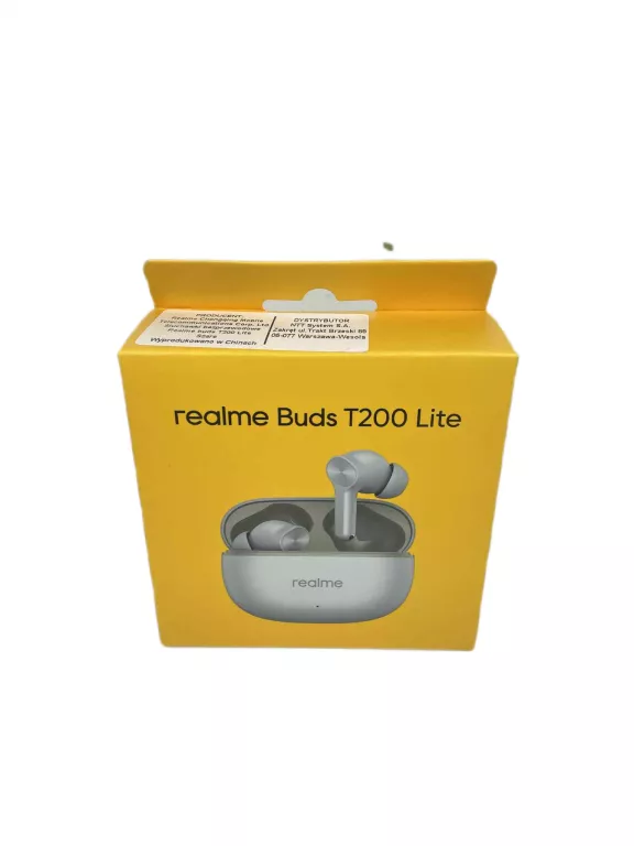 SŁUCHAWKI REALME BUDS T200 LITE STAN IDEALNY!!!