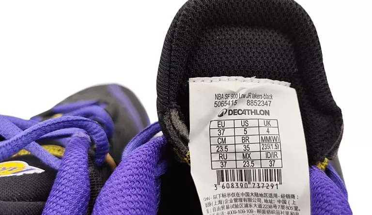 BUTY DO KOSZYKÓWKI LOS ANGELES LAKERS  ROZMIAR 35