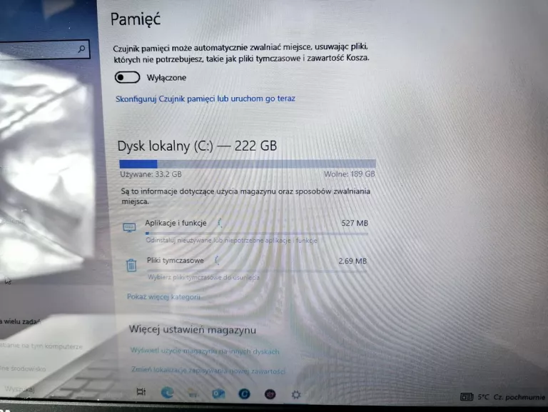 LAPTOP TOSHIBA SATELLITE C50-B-10P 249GB/8GB/INTEL CORE I3 + ZASILACZ