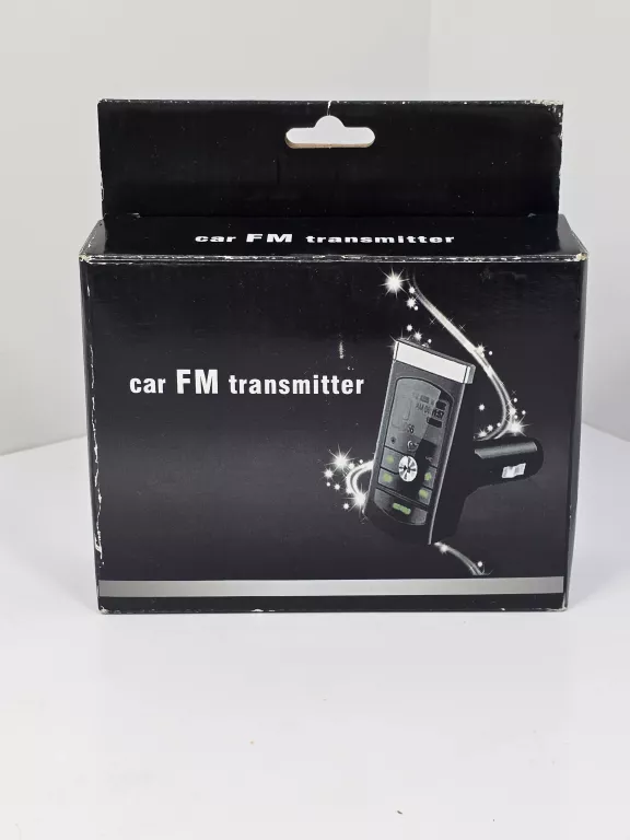 TRANSMITER DO SAMOCHODU FM CZARNY KOMPLET