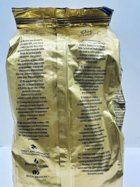 KAWA ZIARNISTA ARABICA LAVAZZA QUALITA ORO 1000 G