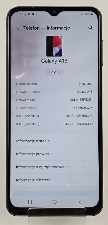 TELEFON SAMSUNG GALAXY A13 4/64GB