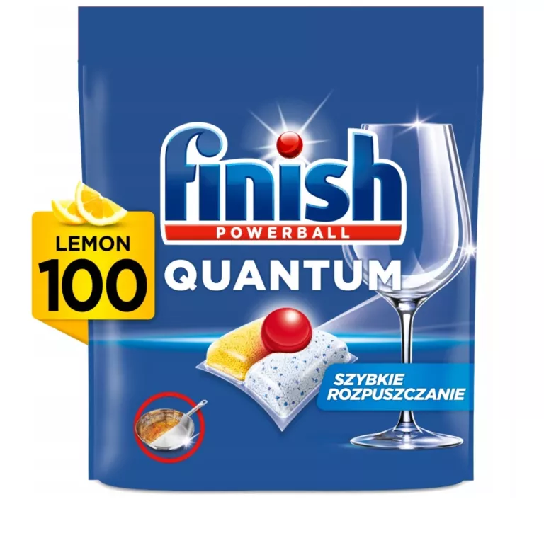FINISH QUANTUM ALL IN 1 KAPSUŁKI DO ZMYWARKI LEMON CYTRYNA 100 SZTUK