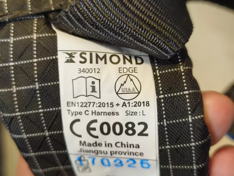 UPRZĄŻ WSPINACZKOWA SIMOND EDGE R.L