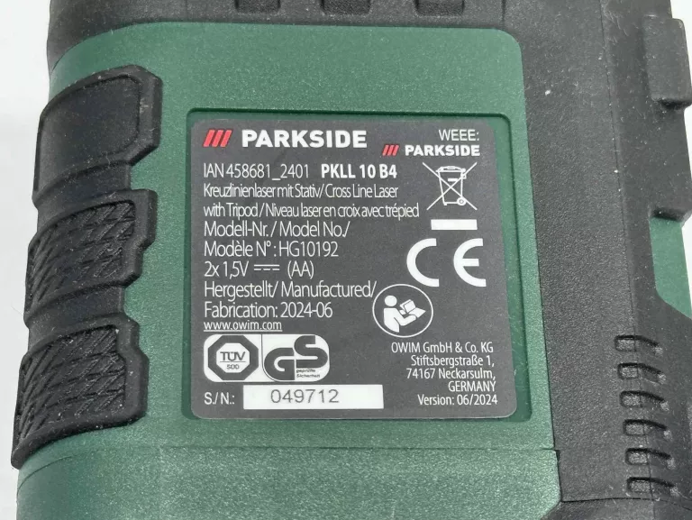 POZIOMICA LASER KRZYŻOWY PARKSIDE