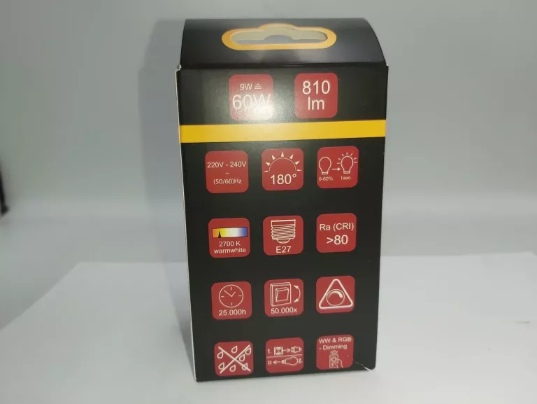 ŻARÓWKA LED 60W 810LM E27 Z PILOTEM