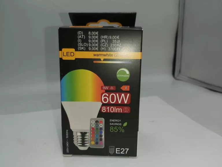 ŻARÓWKA LED 60W 810LM E27 Z PILOTEM