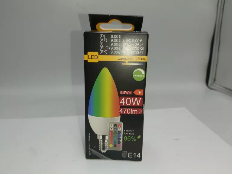 ŻARÓWKA LED 40W 470LM E14 Z PILOTEM!