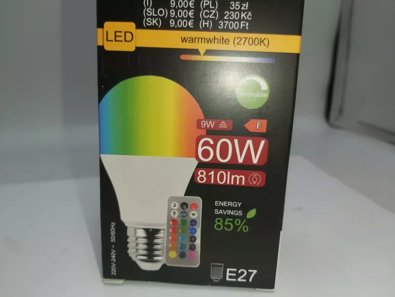 ŻARÓWKA LED 60W 810LM E27 Z PILOTEM