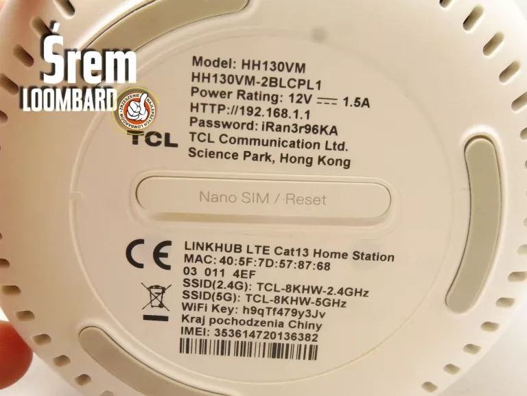 ROUTER TCL HH130VM, KOMPLET, DB STAN!