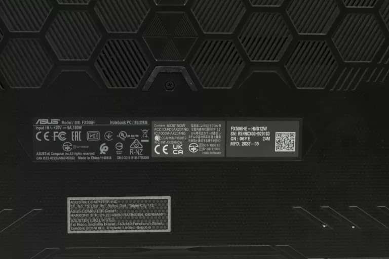 ASUS FX506HE I5-11400H 15,6' IPS 144HZ 16GB 512SSD RTX3050TI