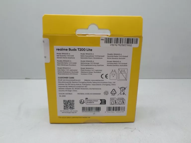 SŁUCHAWKI REALME BUDS T200 LITE