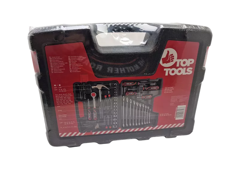 ZESTAW NARZĘDZIOWY 1/4 3/8 73 SZTUKI TOP TOOLS