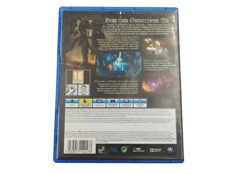 GRA PS4 DIABLO III REAPER OF SOULS ULTIMATE EVIL EDITION
