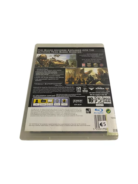 GRA PS3 ENEMY TERRITORY QUAKE WARS