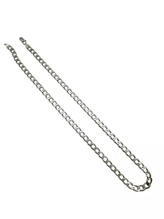 SREBRNY ŁAŃCUSZEK PANCERKA 25,49G 925 50CM CZYTAJ OPIS