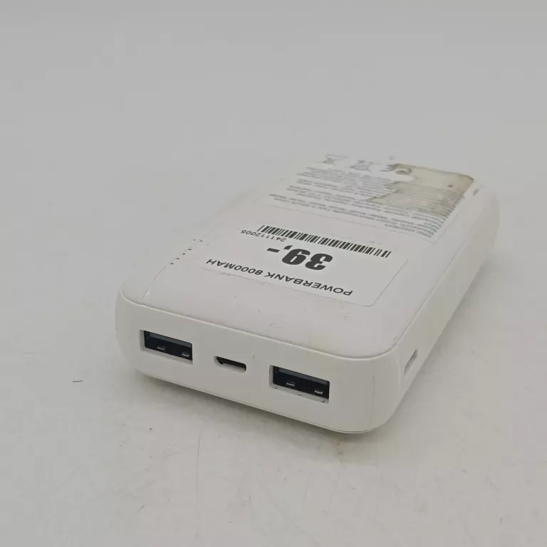 POWERBANK 8000MAH BIAŁY