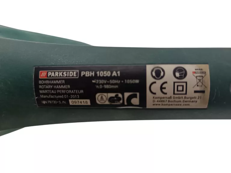 MŁOTOWIERTARKA PARKSIDE PBH1050 A1