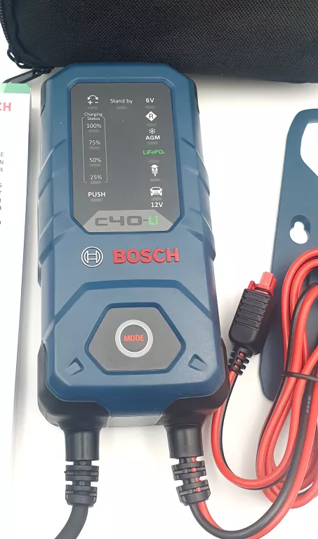 PROSTOWNIK AKUMULATOROWY ŁADOWARKA BOSCH C40-LI KOMPLET