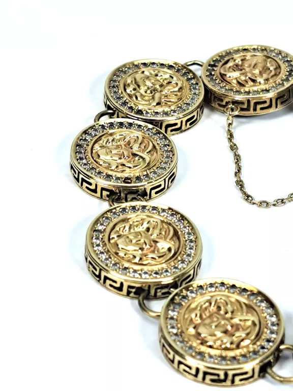 PIĘKNA BRANSOLETKA VERSACE ZŁOTA PR.333 26,95G