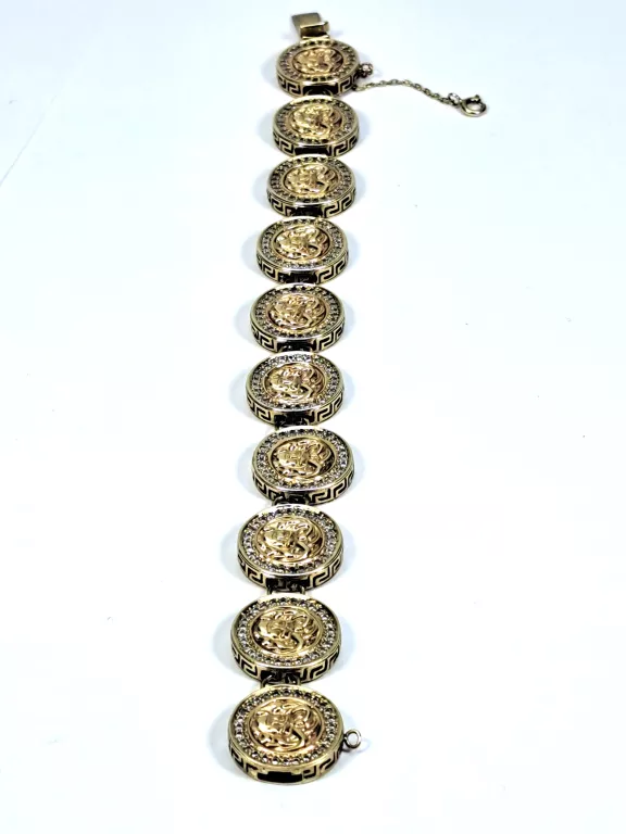 PIĘKNA BRANSOLETKA VERSACE ZŁOTA PR.333 26,95G